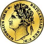 1821 Gold Münze Sovereign 1 Pfund 