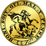 1 1818 Sovereign Pfund Gold Münze Rückseite