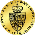 Guinee Rückseite Münze Gold 1793