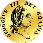 1787 Gold Münze 1/2 Guinee