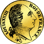 20 Franken Stück 1822 Gold Münze 