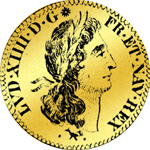 1691 Louisdór Gold Münze