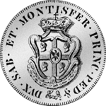 Mezzo Scudo 1/2 Taler Silber Münze 1774