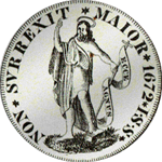 1672 Baptista Giovani Scudo di Münze Silber