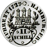 1727 Münze Silber Kurant Schilling 2