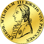 Doppel. Friedrichsdór 1801 Goldmünze