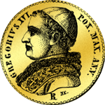 Münze Gold 10 Scudi 1835