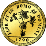 1790 Gold Taler Münze Scudo d´oro