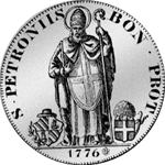 1776 Scudo Silber Münze 10 Paoli 100 Bajochi 