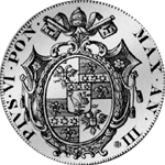 1776 Bajochi 100 Paoli 10 Scudo Silber Münze