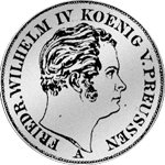 Kurant-Taler 1848 Silber Münze 