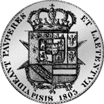 Pisis Taler Hetrurien 1803 Münze Silber