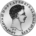 1829 Silber Münze Pisis Taler Halber