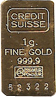1 Gramm Goldbarren Credit Suisse