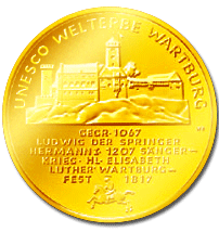 100 Euro Wartburg Goldmünze 2011
