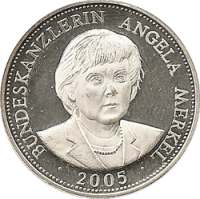 Angela Merkel Silbermünze